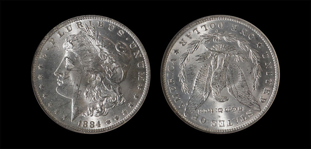 南京三省2026年春季拍卖会 世界币章&现代币 1884年美国摩根银元