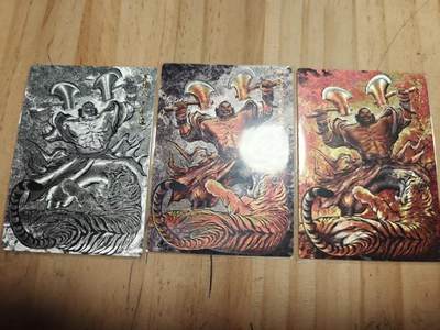 寸草不生 马年拍卖第三期 GOGOGO   张建东水浒 第二弹  原色 水墨 线稿 粗闪 一组 黑旋风 李逵