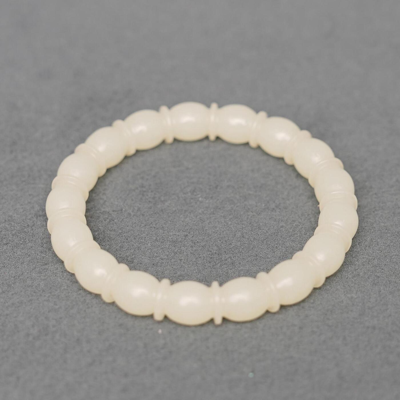  碧月说宝.韫玉流光-南京文物公司明清玉器专场（二） 玉连珠纹手镯