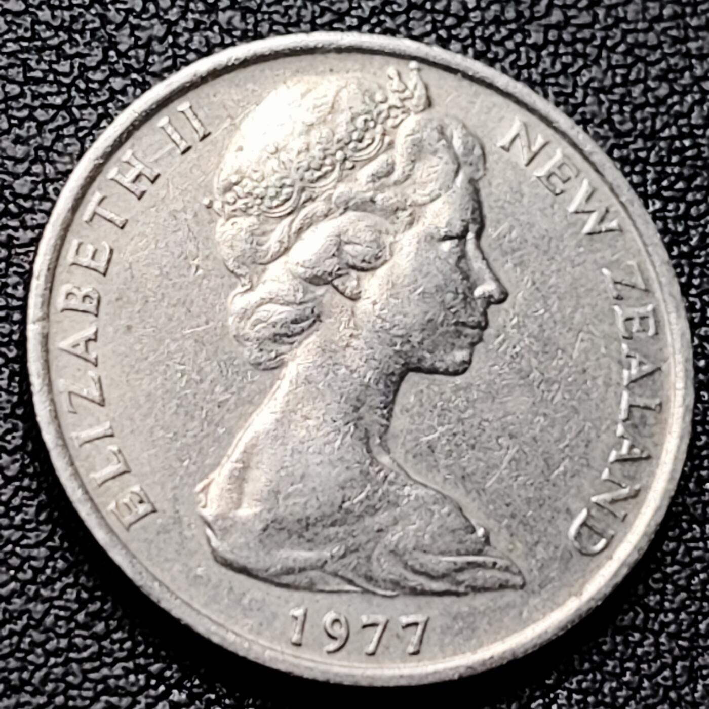 泉币菌-第227场-拍品多 请提前出价 英属新西兰 10分硬币 毛利人面具 伊丽莎白二世 女王24mm