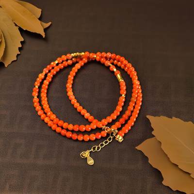 碧月说宝.君子怀瑾·当代和田玉清风专场(九) 南红圆珠项链