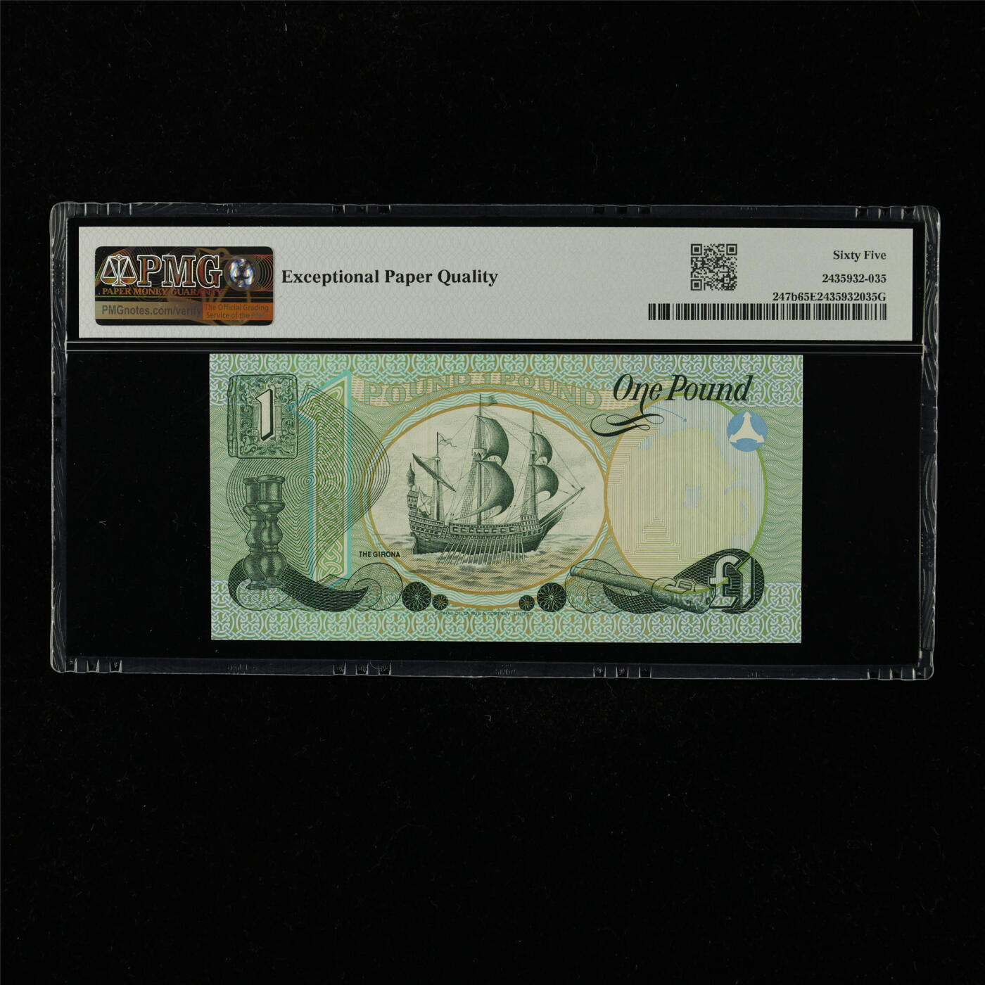 【亘邦集藏】第228期拍卖 1979年 北爱尔兰1镑 PMG 65EPQ PN1780076