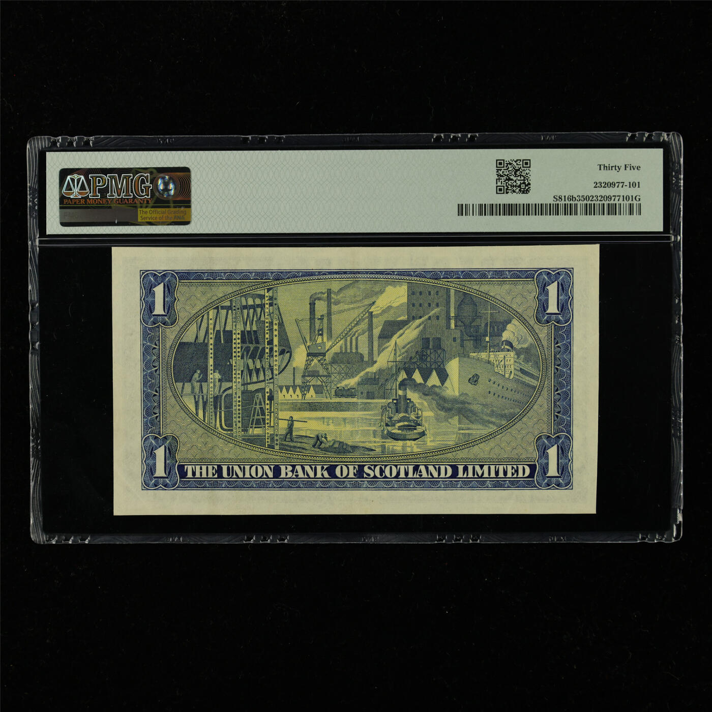 【亘邦集藏】第228期拍卖 1954年 苏格兰1镑 PMG 35 H/14 331400