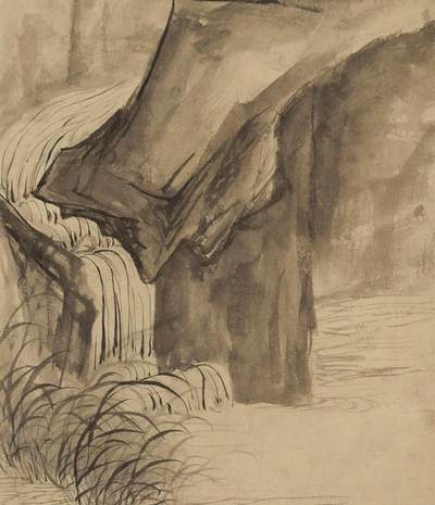 碧月说宝.近现代书画专场（九） 金城 观瀑图