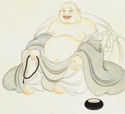 碧月说宝.近现代书画专场（九） 贾瑞峰 大欢喜心