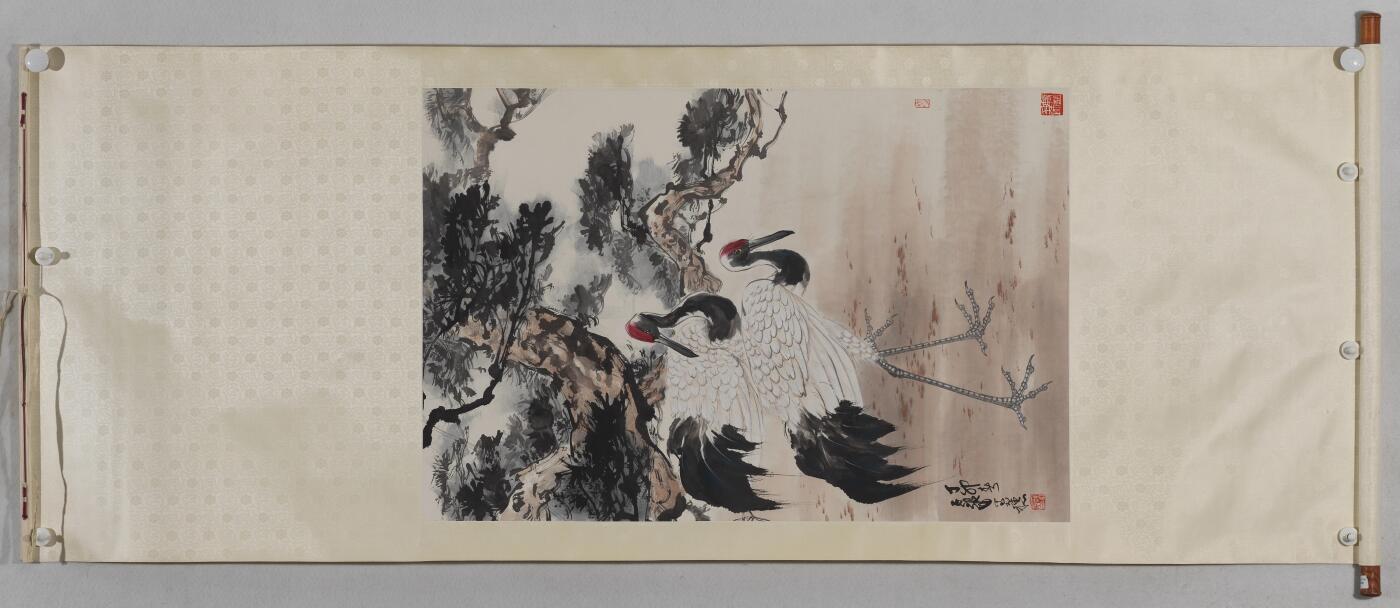 国有文物商店书画专场（六） 陈子毅 松鹤延年