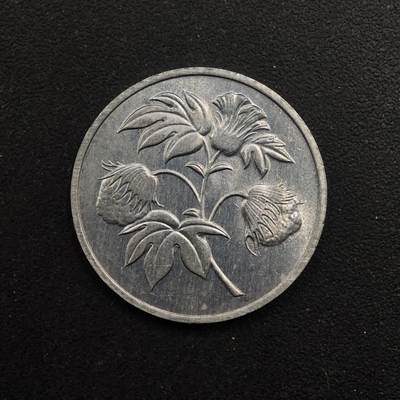 【淘币小摊】实时拍第八百九十二拍   散币场    每周一统一发货 - 也门1973年2.5费尔棉花铝币