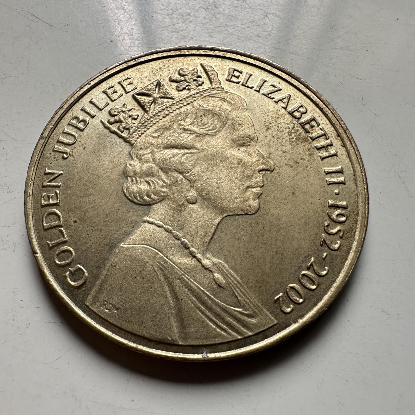 🌹外币初藏🌹🐯2026年第43场   每周二四六晚8️⃣点  世界硬币 英国 2002年 伊丽莎白二世登基金禧纪念章 32.2毫米