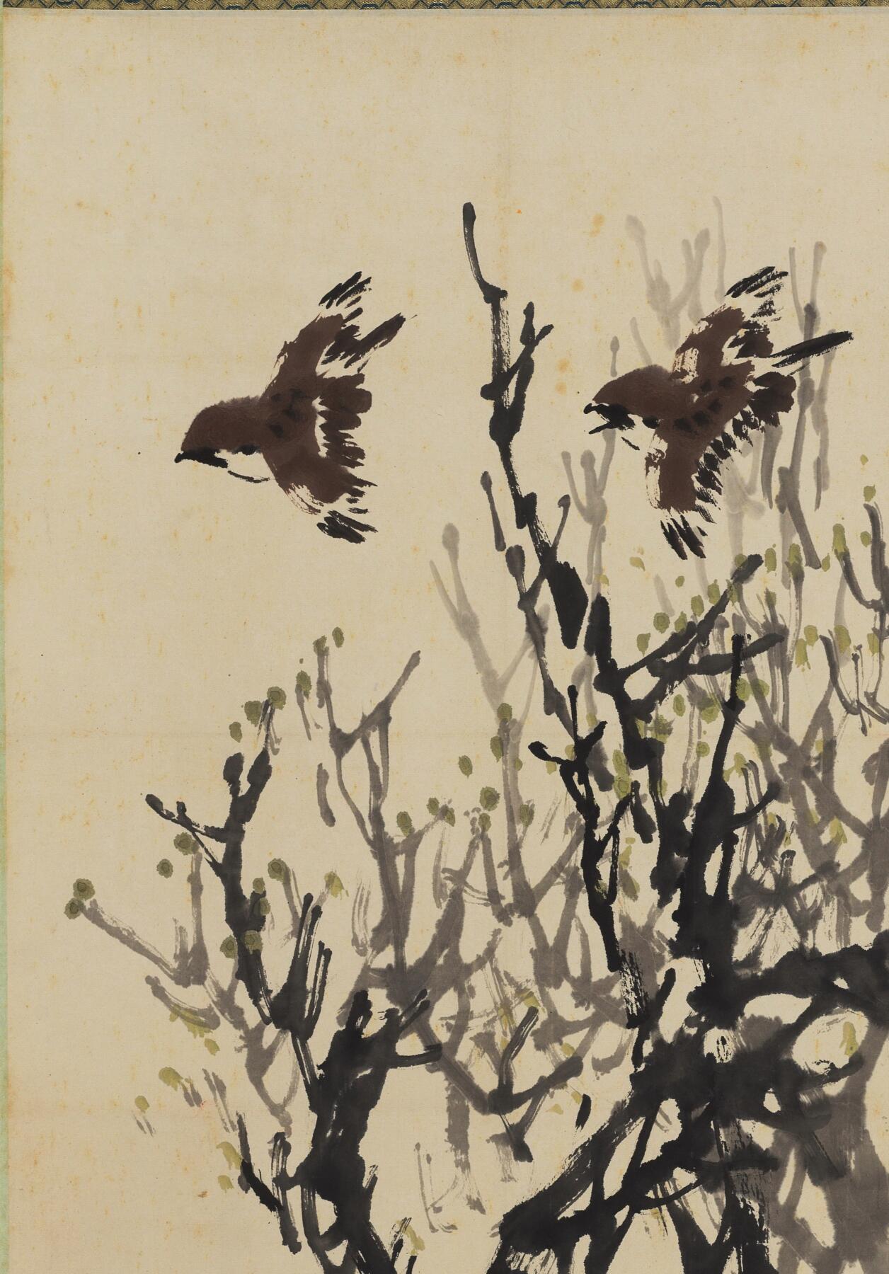 碧月说宝.当代书画专场一 孙其峰 梅雀图