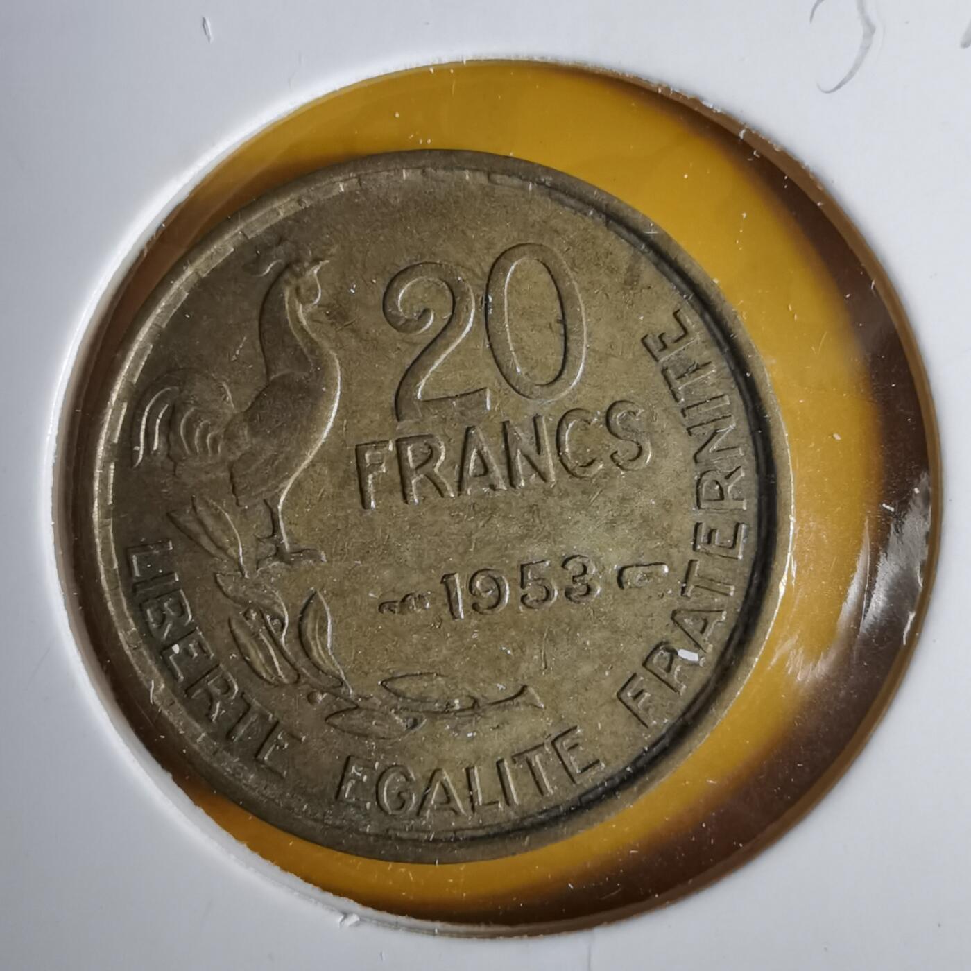 沼泽如烟--第1057场 法国1953年20法郎