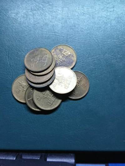 松南世界钱币——260415 韩国八九十年代数字版本10元铜币10枚2