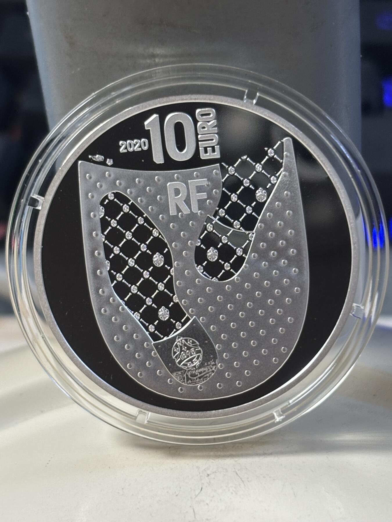 第197期拍卖 盒证齐全法国2020年法兰西瑰宝伯尔鲁帝125周年精制纪念银币900银22.2克直径37毫米发行量仅2000枚