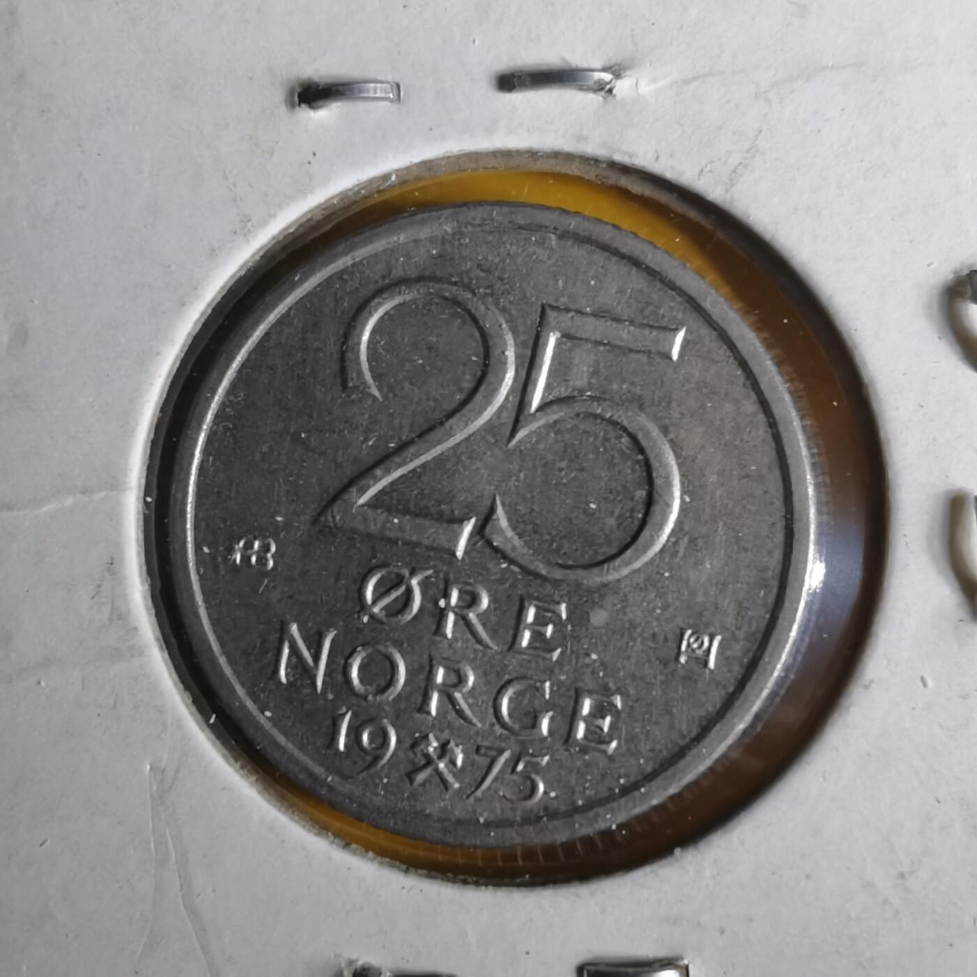 沼泽如烟--第1057场 挪威1975年25欧尔