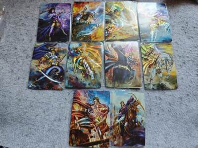 龙虎卡牌-八三场（满200元包邮，无佣金，每周六结拍，欢迎送拍） - 粗闪10张 焱卡文化  豪杰传 