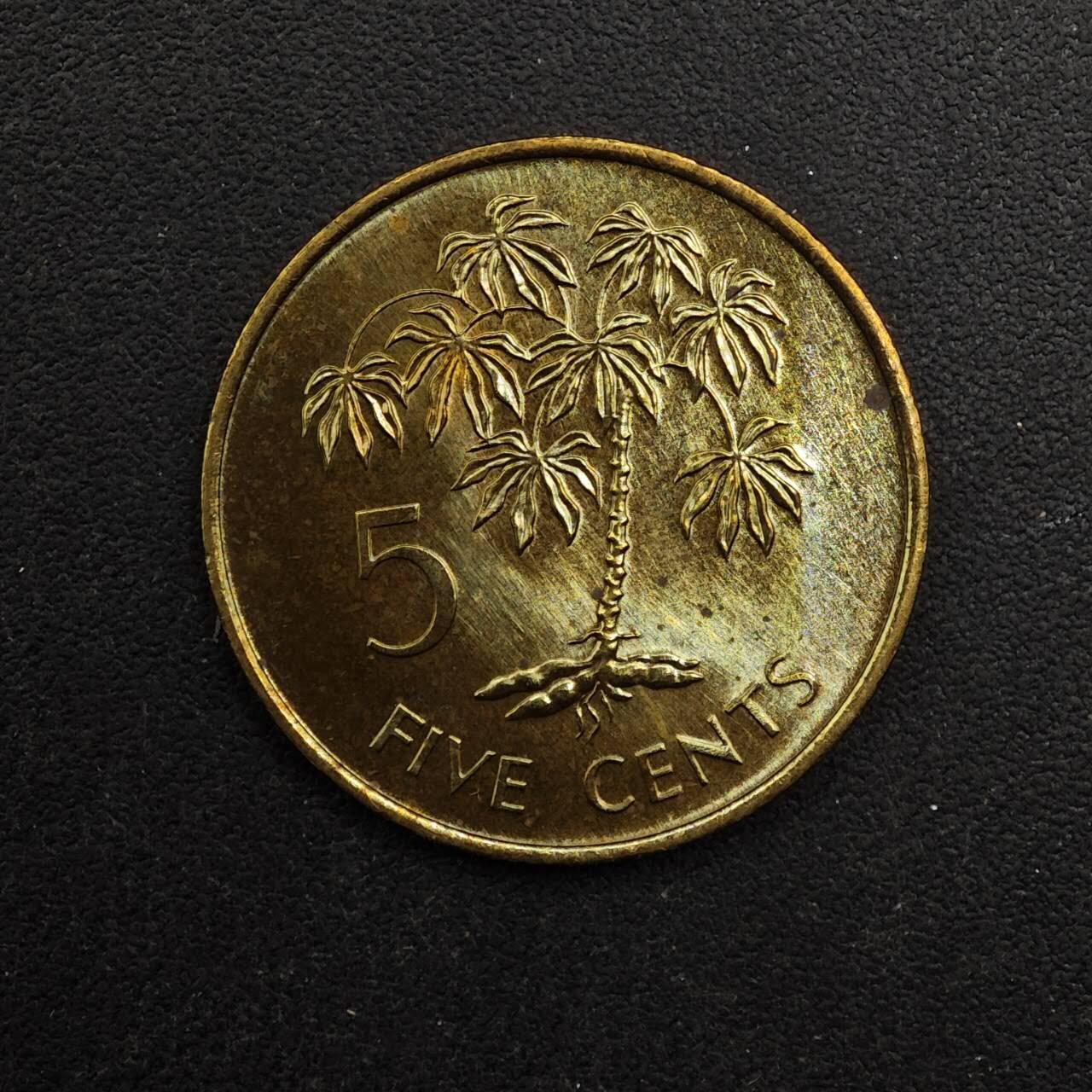 【淘币小摊】实时拍第八百九十二拍   散币场    每周一统一发货 塞舌尔1982年5分铜币