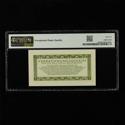 【亘邦集藏】第229期拍卖 1944年 德国1马克 PMG 66EPQ 2400731-063