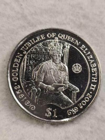 G&W世界散币，银币处理专场（第48场） - 英属维尔京2002年1元 伊丽莎白二世登基50周年  克朗型