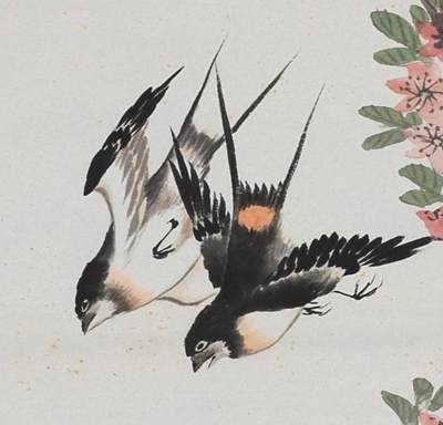 碧月说宝.近现代书画专场（九） 胡少章 携春图