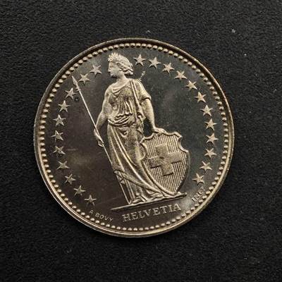 【淘币小摊】实时拍第八百九十二拍   散币场    每周一统一发货 - 瑞士1984年1/2法郎镍币