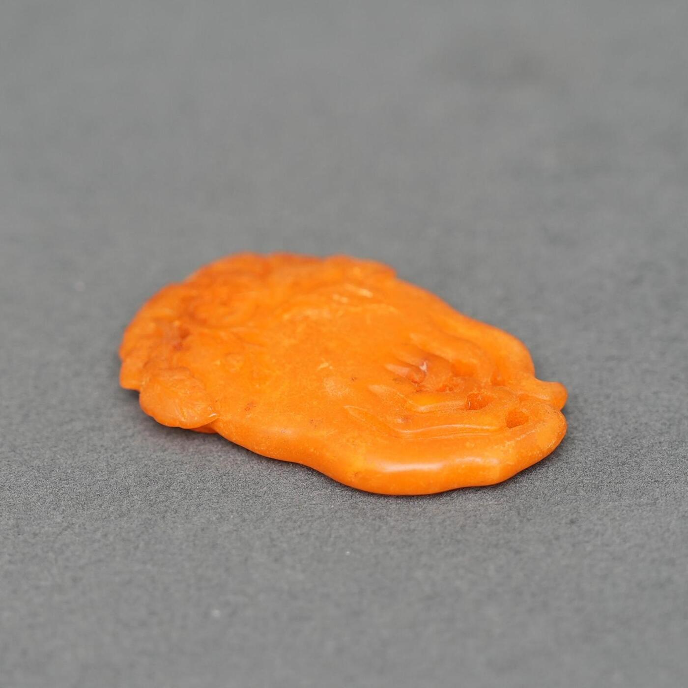  碧月说宝.韫玉流光-南京文物公司明清玉器专场（二） 蜜蜡佛手斋戒牌