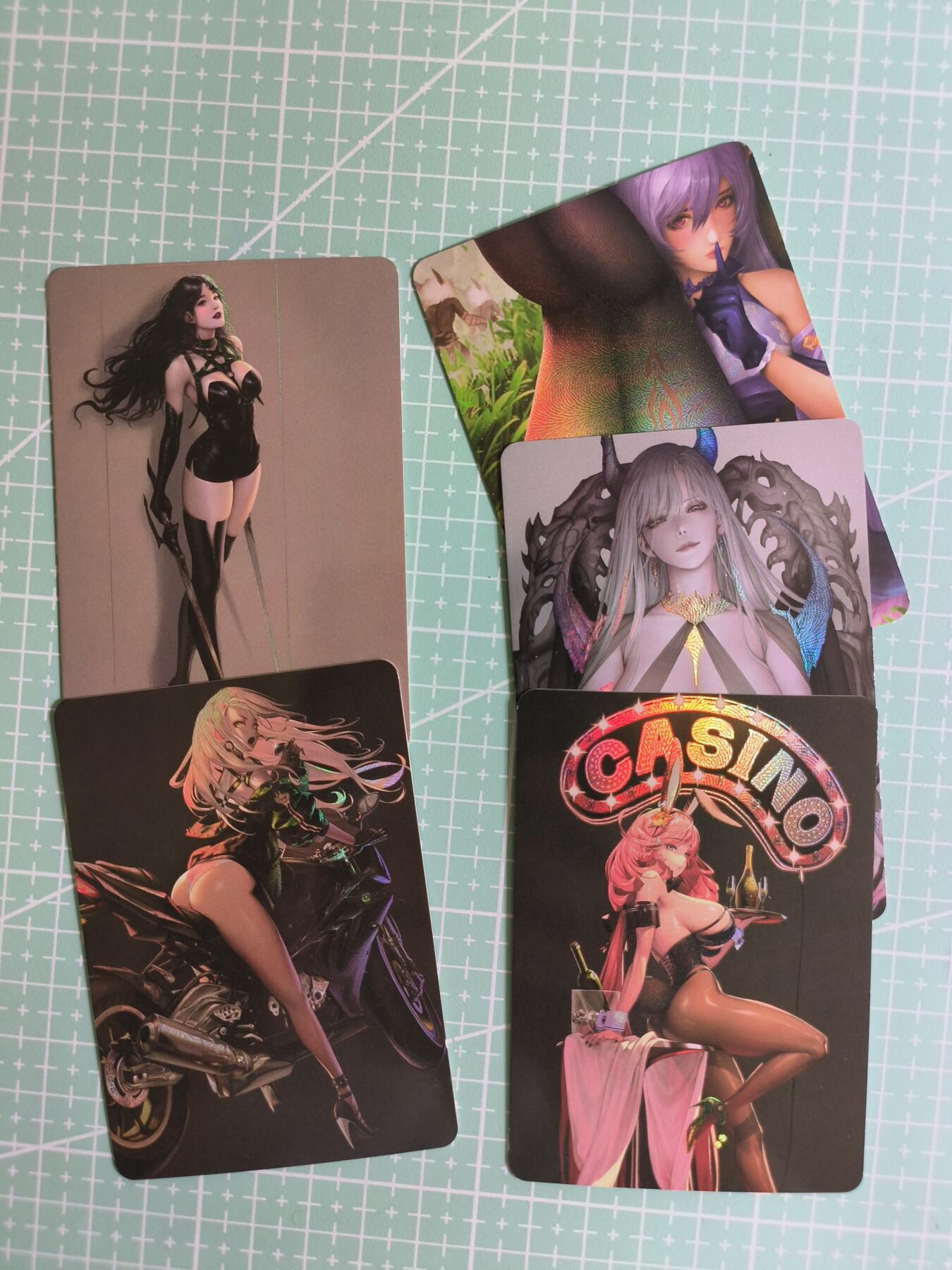 C先生卡牌 第27期 持续收拍品中…零手续费代拍 【彩闪】卡通·动漫·游戏·古风  5张 