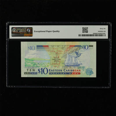 【亘邦集藏】第229期拍卖 2015年 东加勒比国家10元 PMG 66EPQ GC884969