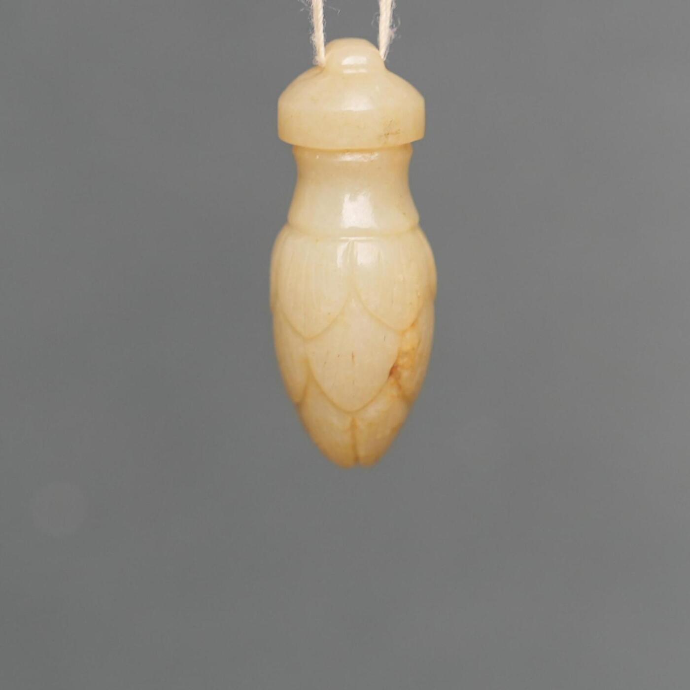  碧月说宝.韫玉流光-南京文物公司明清玉器专场（二） 莲花玉坠