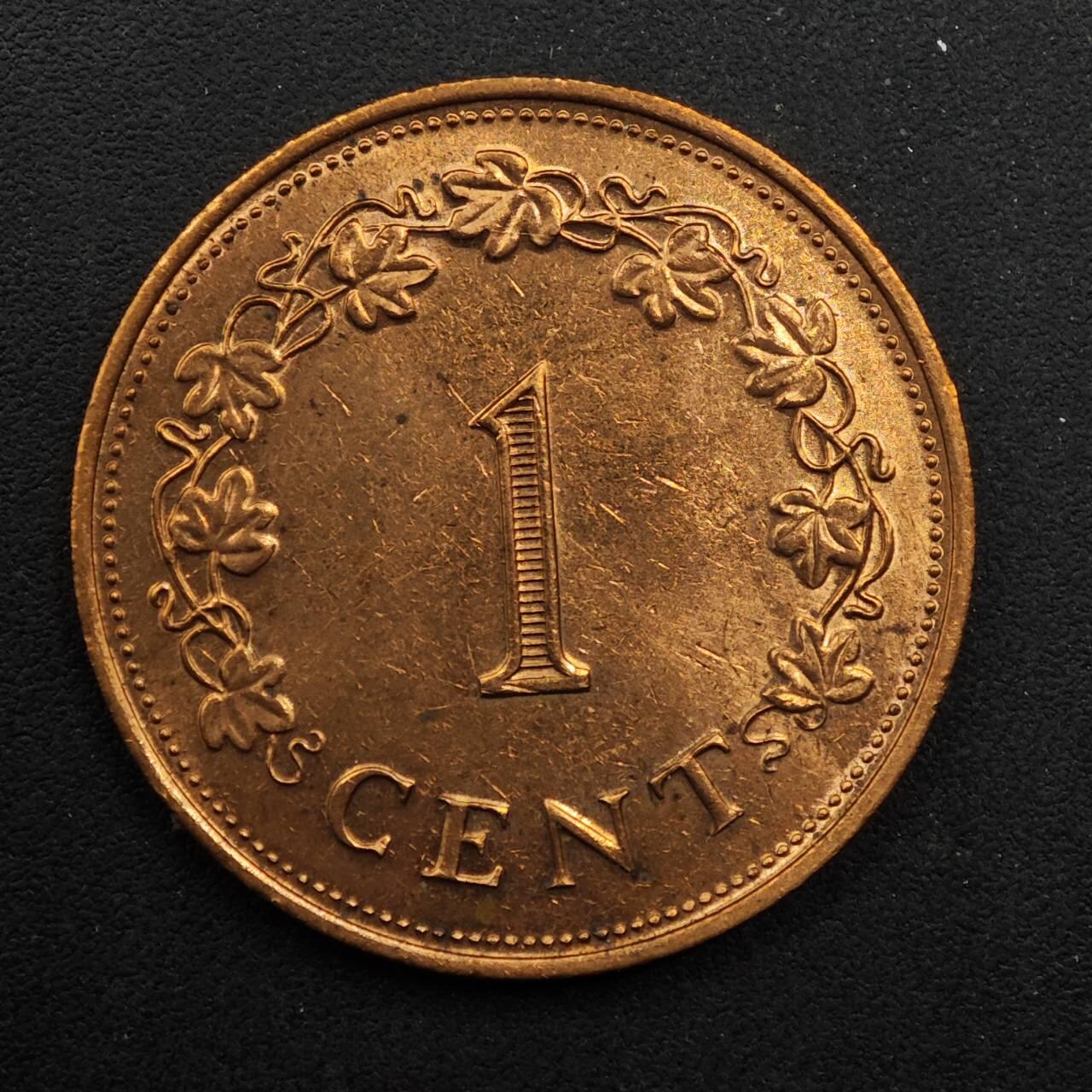 【淘币小摊】实时拍第八百九十二拍   散币场    每周一统一发货 马耳他1977年1分铜币