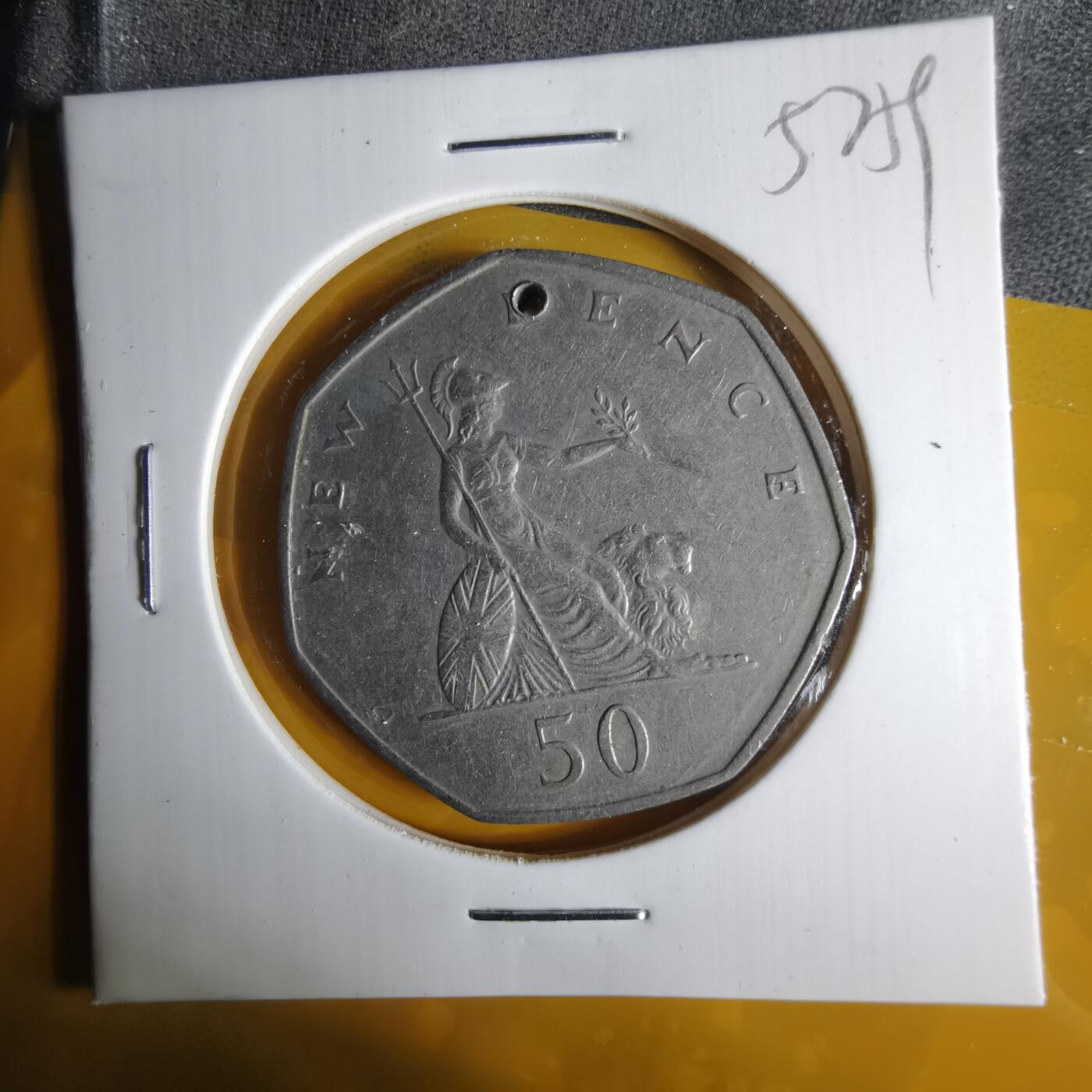 沼泽如烟--第1057场 英国1969年50便士