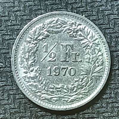 逸泉钱币2026第十九场世界钱币纪念币B2310-2754 2388瑞士1970年1/2法郎