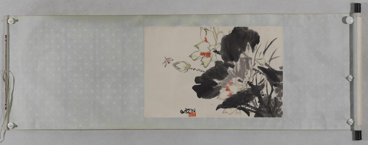 国有文物商店书画专场（六） 田镛 荷花蜻蜓
