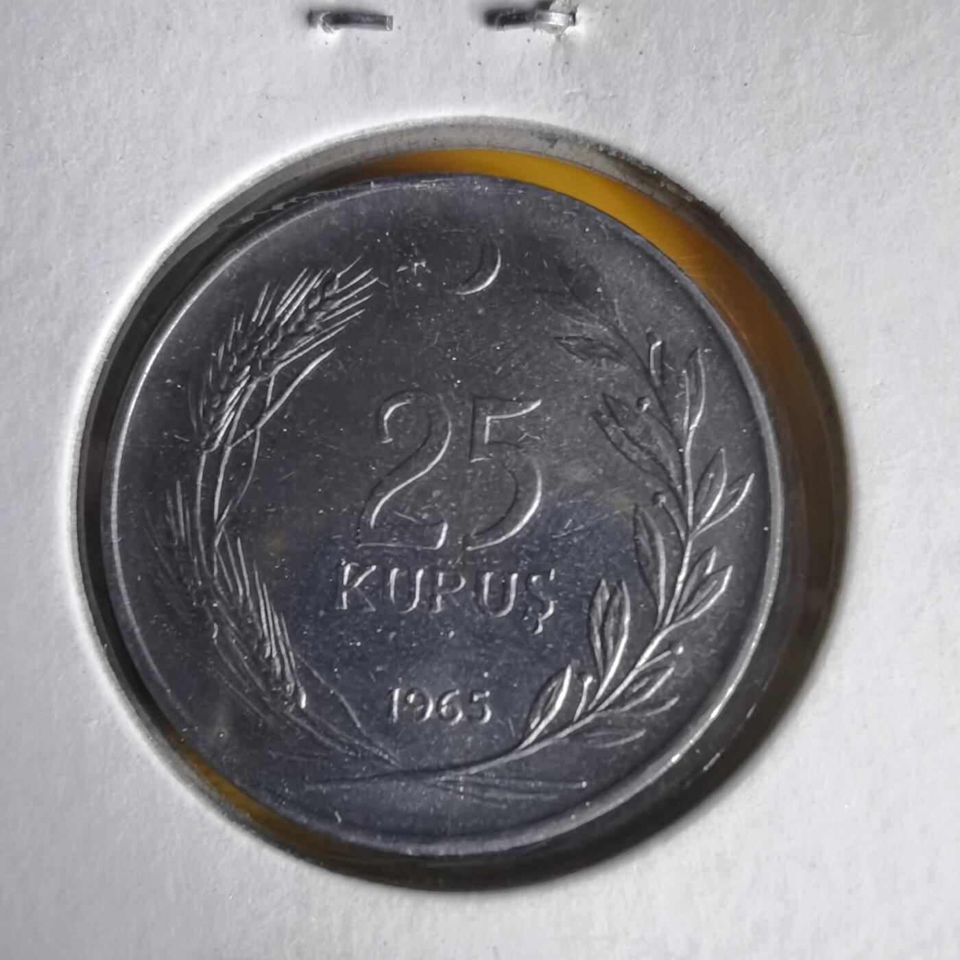 沼泽如烟--第1059场 土耳其1965年25库鲁