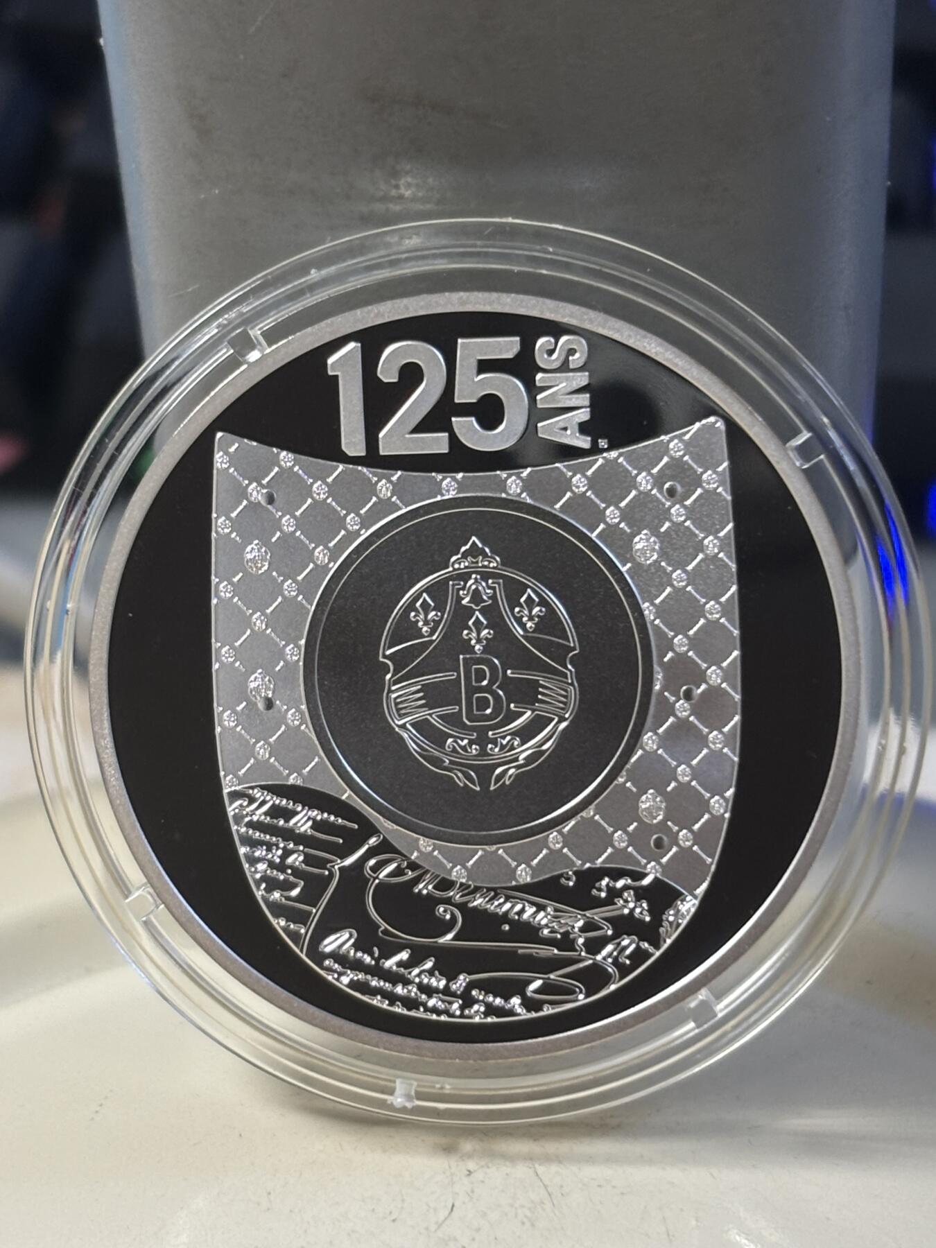 第197期拍卖 盒证齐全法国2020年法兰西瑰宝伯尔鲁帝125周年精制纪念银币900银22.2克直径37毫米发行量仅2000枚