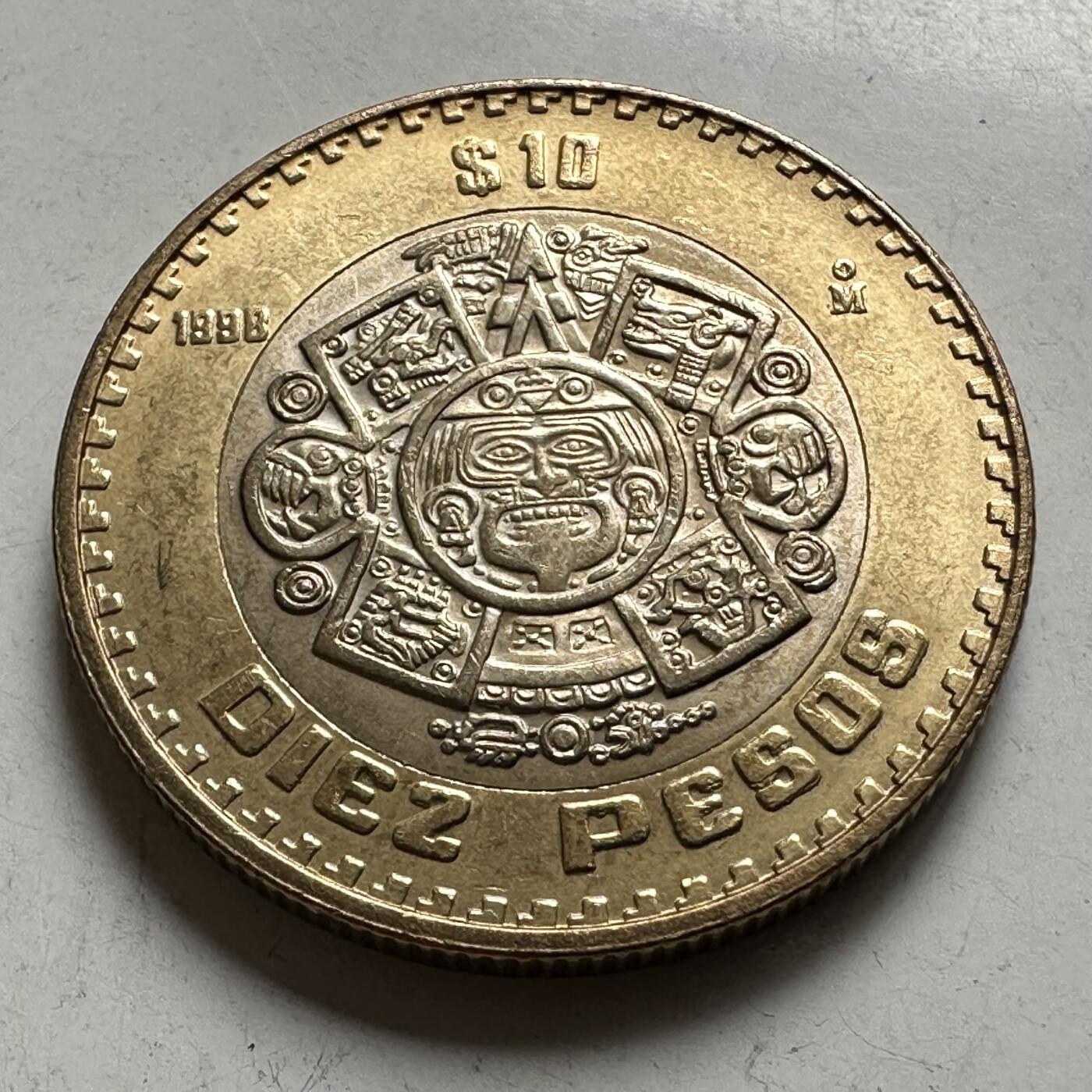 🌹外币初藏🌹🐯2026年第43场   每周二四六晚8️⃣点  世界硬币 墨西哥1998年10比索