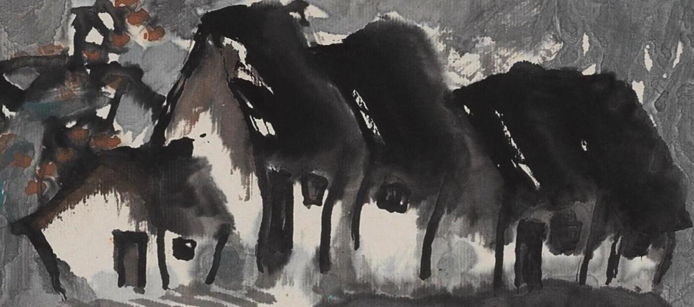 国有文物商店书画专场（六） 孙鸣邨 峡江归舟图