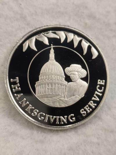 G&W世界散币，银币处理专场（第48场） - 福克兰2002年50便士 伊丽莎白二世登基50周年感恩礼拜  克朗型