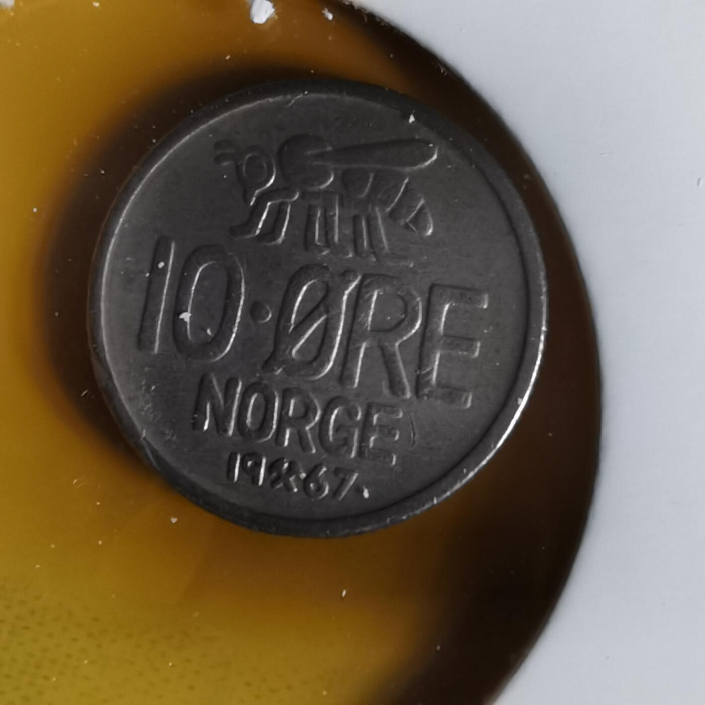 沼泽如烟--第1059场 挪威1967年10欧尔