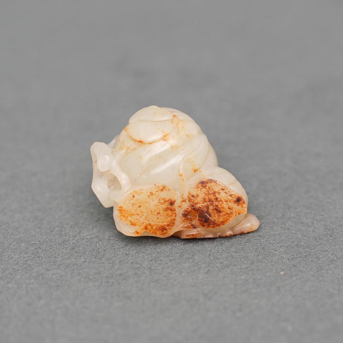 碧月说宝.韫玉流光-南京文物公司明清玉器专场（一） 带皮瓜果件