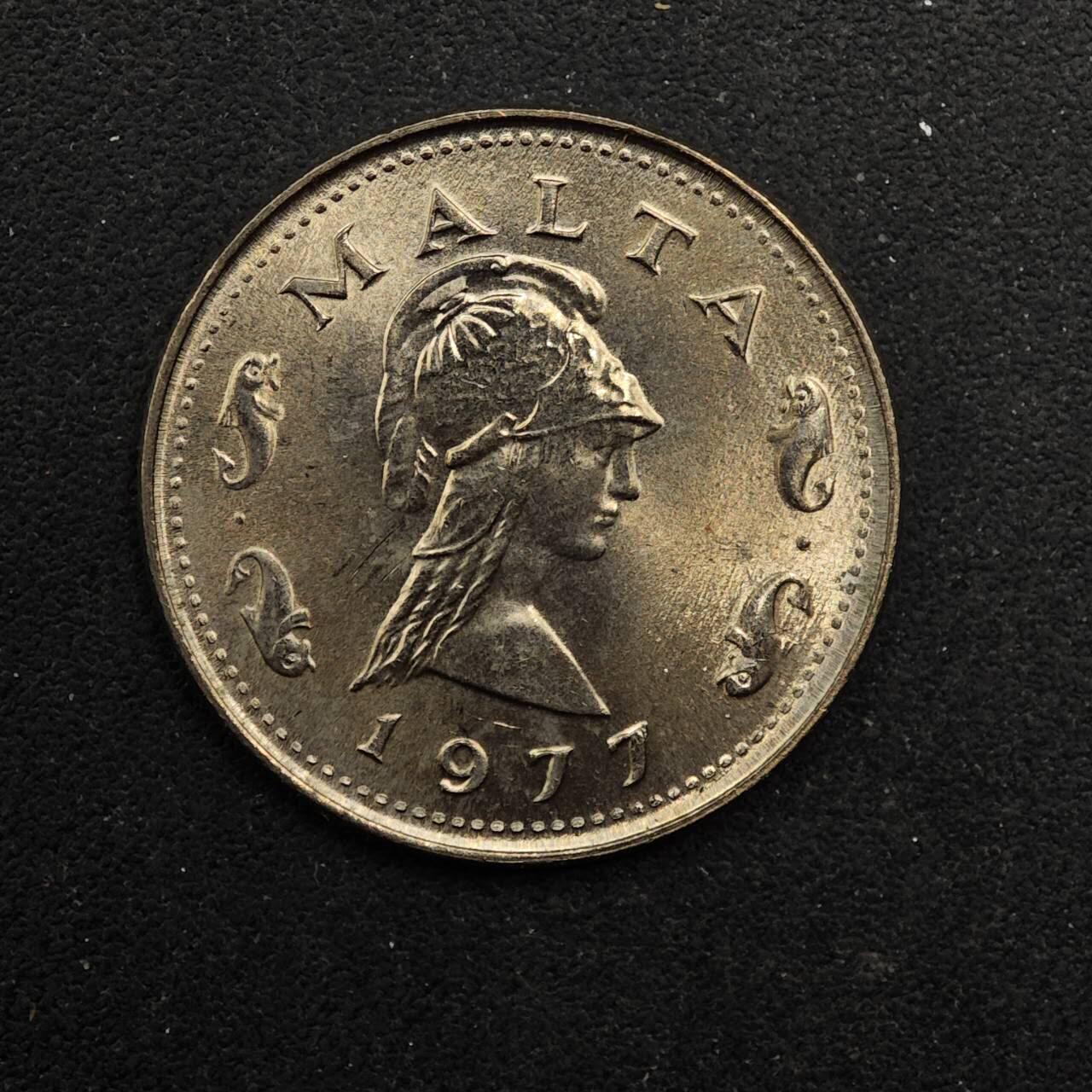 【淘币小摊】实时拍第八百九十二拍   散币场    每周一统一发货 马耳他1977年2分镍币