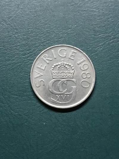 松南世界钱币——260415 瑞典1980年5克朗