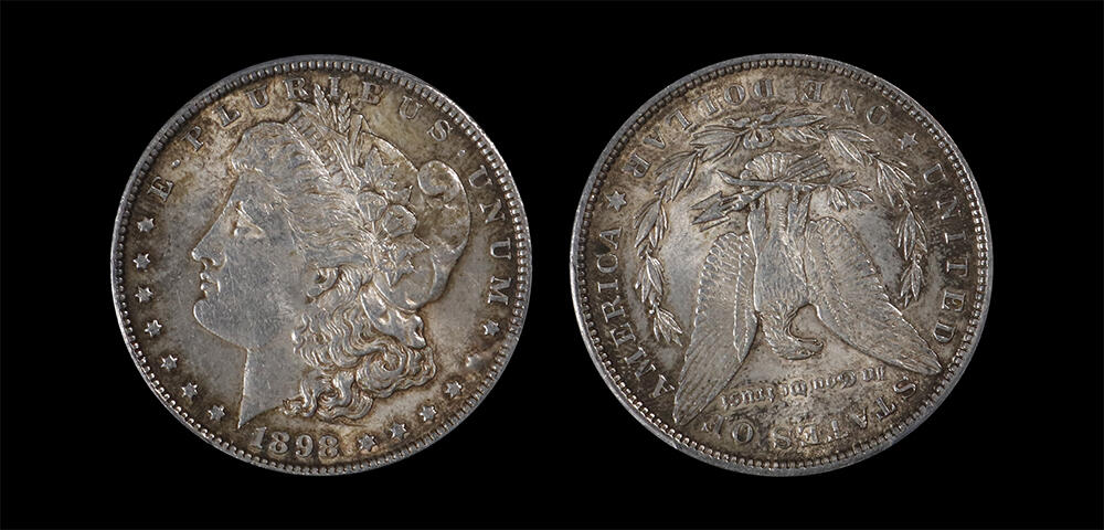 南京三省2026年春季拍卖会 世界币章&现代币 1898年美国摩根银元