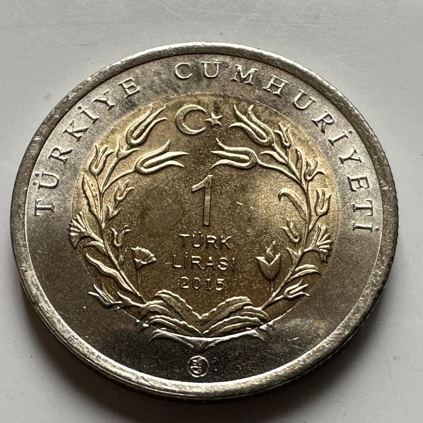 🌹外币初藏🌹🐯2026年第43场   每周二四六晚8️⃣点  世界硬币 土耳其 2015年 安哥拉猫 1里拉双色纪念币