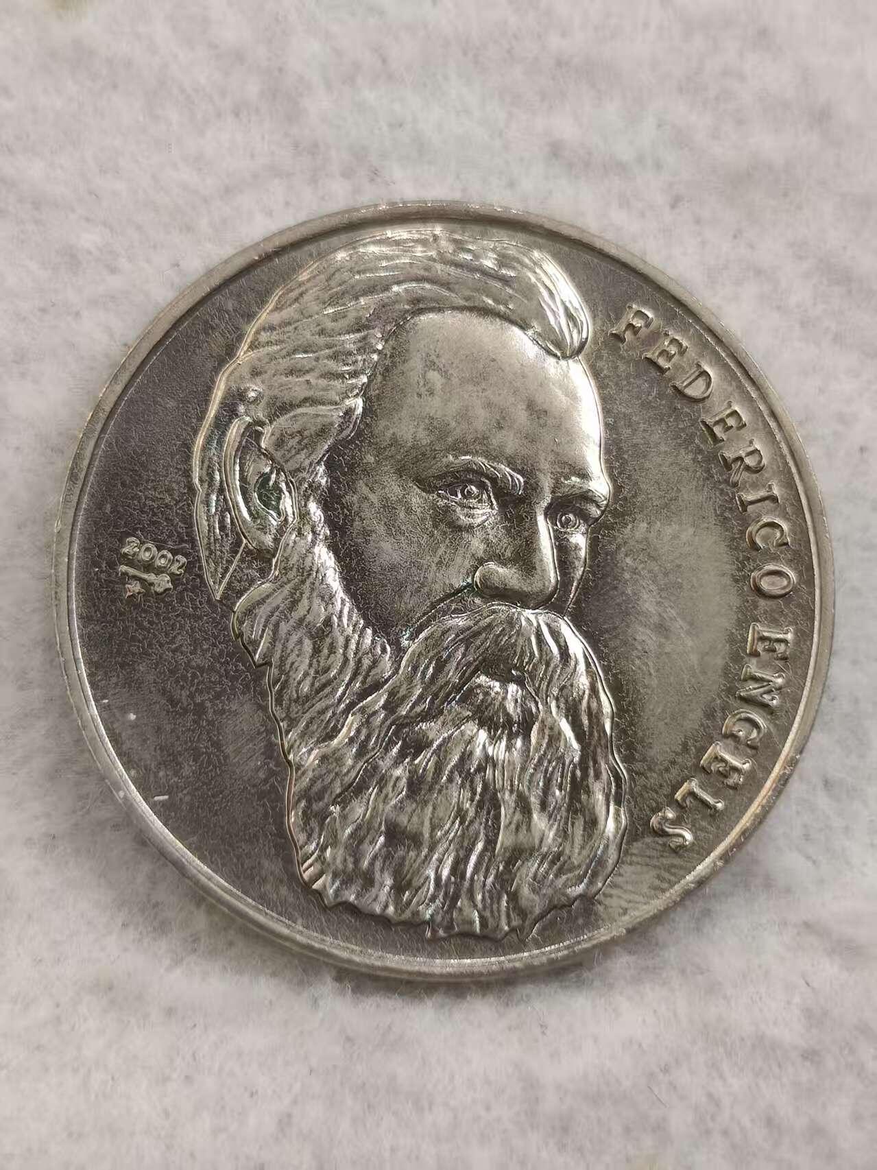 G&W世界散币，银币处理专场（第48场） 古巴2002年1比索 德国思想家 弗里德里希 恩格斯  克朗型