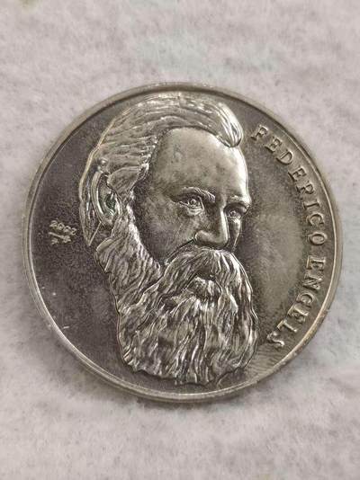 G&W世界散币，银币处理专场（第48场） - 古巴2002年1比索 德国思想家 弗里德里希 恩格斯  克朗型