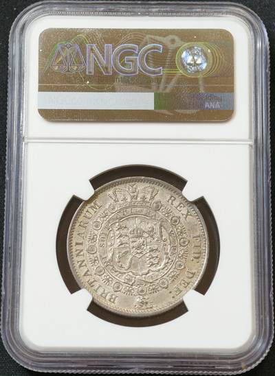 甄臻铺-世界币章拍卖（第60期），甄品场拍品征集中，送拍享返佣金等优惠多多 NGC-AUD 1817年英国乔治三世牛头半克朗，状态极佳，成本200镑，低评了
