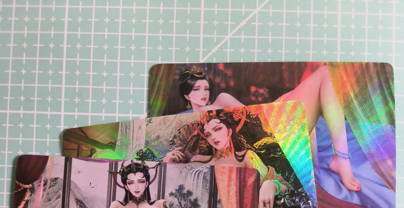 C先生卡牌 第27期 持续收拍品中…零手续费代拍 【彩闪】嘎嘎鸭《古风系列》3张 艺术卡