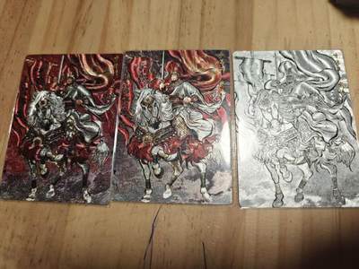 寸草不生 马年拍卖第三期 GOGOGO   张建东水浒 第二弹  原色 水墨 线稿 粗闪 一组 呼保义 宋江