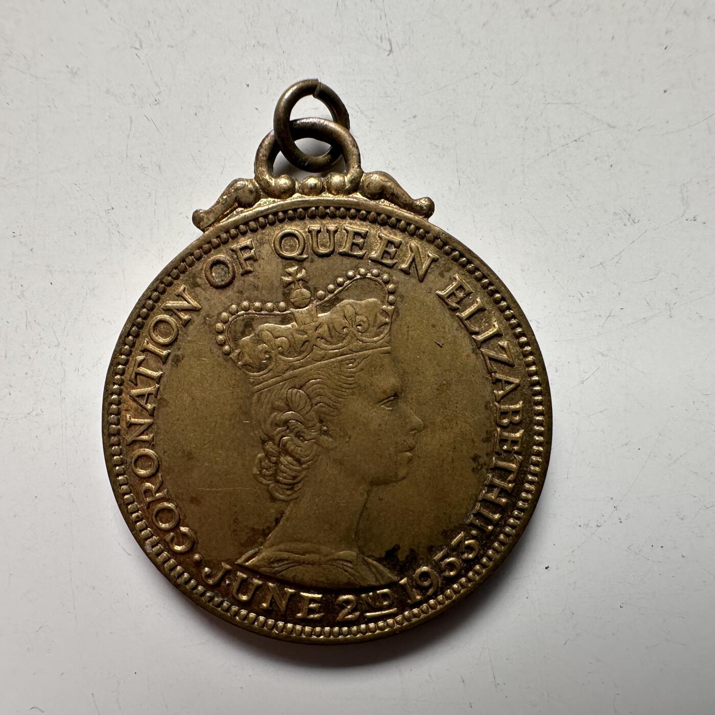 🌹外币初藏🌹🐯2026年第43场   每周二四六晚8️⃣点  世界硬币 英国 1953年 伊丽莎白二世加冕纪念章 27毫米 这个头像版本比较少见