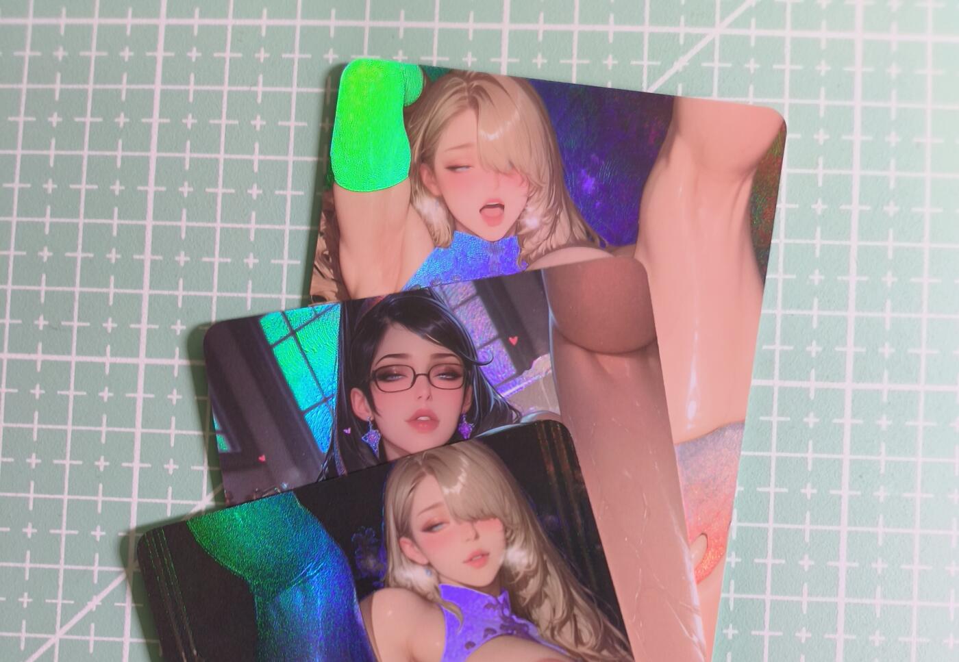 C先生卡牌 第27期 持续收拍品中…零手续费代拍 【彩闪】墨卡文化《大雷芳华》3张 艺术卡