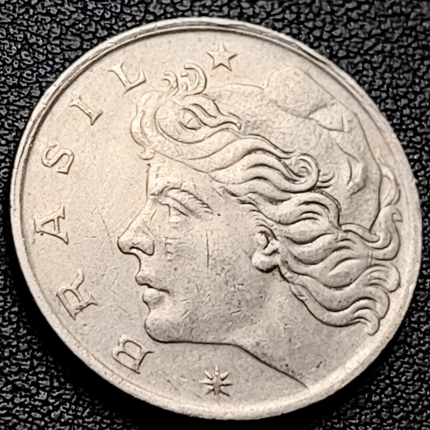 泉币菌-第227场-拍品多 请提前出价 塔吊巨轮 自由女神 巴西1970年 50分铜镍/不锈钢硬币25.0mm.6克